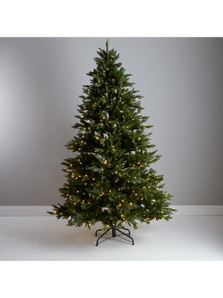 John Lewis Pre-lit Dual Light Christmas Tree, Green, 7.5ft