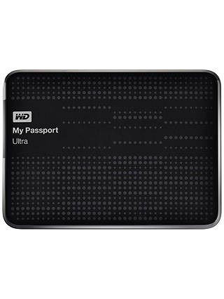 WD My Passport Ultra Portable Hard Drive, USB 3.0, 2TB