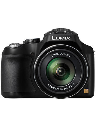 Panasonic Lumix DMC-FZ72 Bridge Camera, HD 1080p, 16.1MP, 60x Optical Zoom, 3” LCD Screen, Black