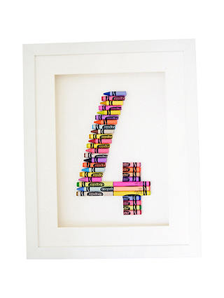 The Letteroom Crayon 4 Framed 3D Artwork, 34 x 29cm