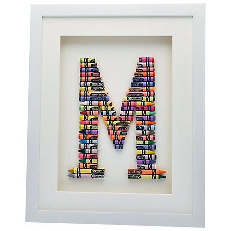 Click here for The Letteroom Crayon M Framed 3D Artwork - from John Lewis