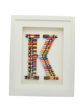 The Letteroom Crayon K Framed 3D Artwork, 34 x 29cm