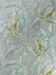 Matthew Williamson Sunbird Wallpaper, Metallic Silver / Lemon / Jade, W6543-05