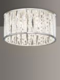 John Lewis Emilia Crystal Drum Flush Ceiling Light