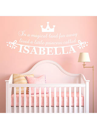 Megan Claire Personalised Little Princess Wall Sticker