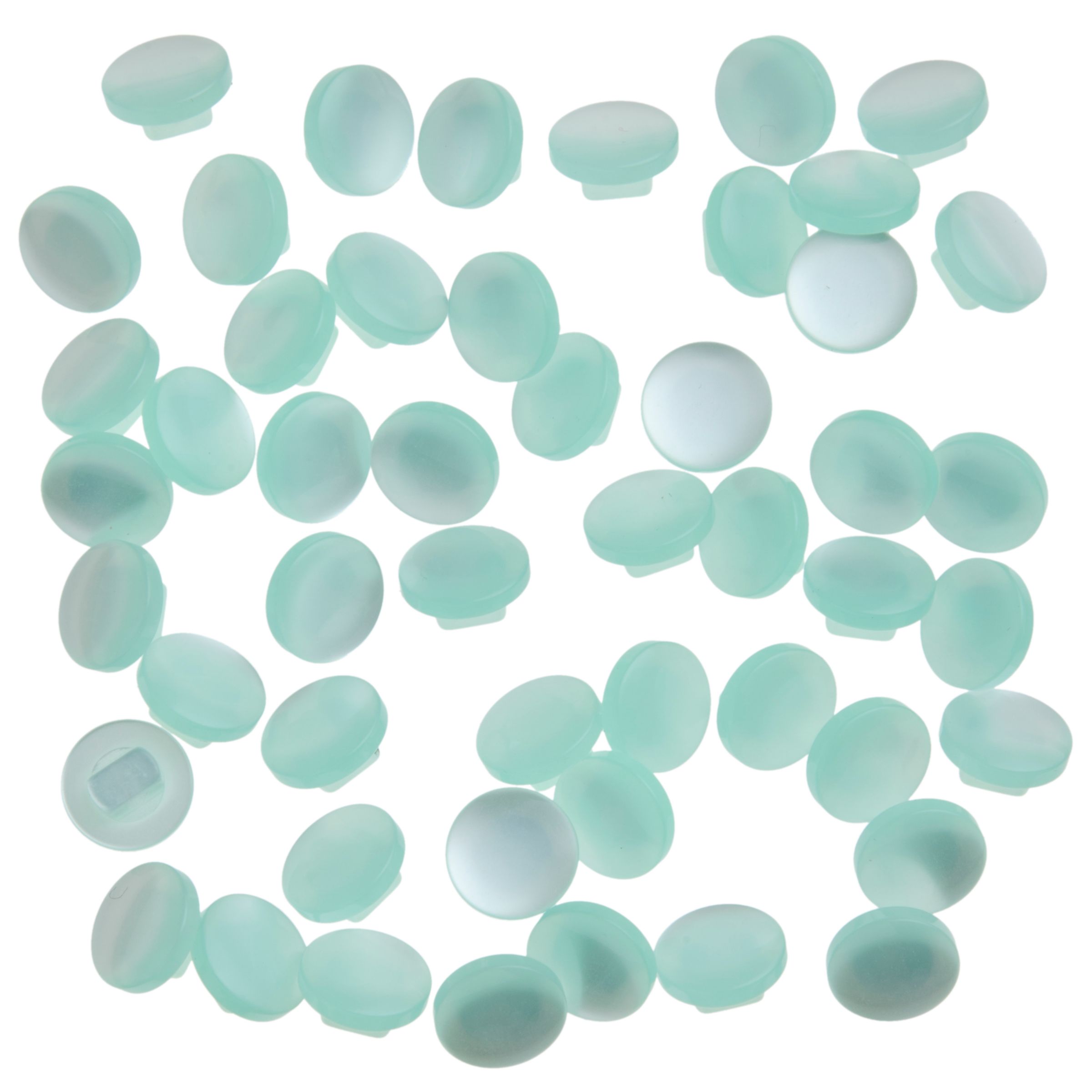 John Lewis Pearlised Shank Buttons, 10mm, Pack of 50