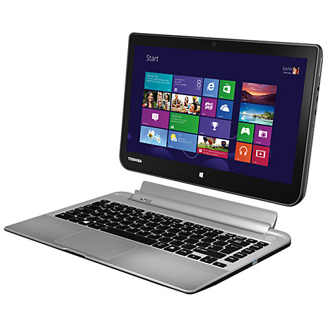 Toshiba Satellite W30Dt-A-100 Convertible Tablet Laptop, AMD A4, 4GB RAM, 500GB, 133" Touch Screen, Silver