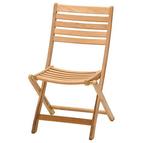 Buy John Lewis Longstock Folding Garden Chair, FSC 