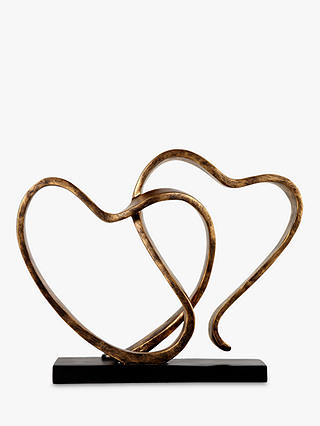 Libra Two Hearts Sculpture, H17cm