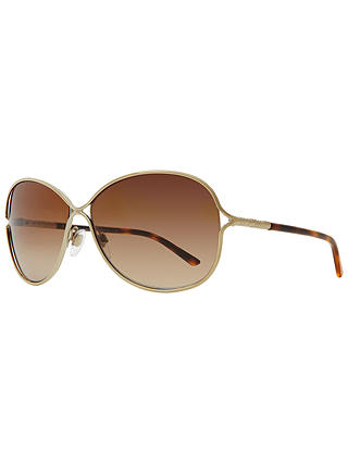 Burberry BE3066 11293D Oval Shaped Metal Framed Sunglasses