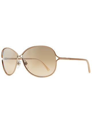 Burberry BE3066 11293D Oval Shaped Metal Framed Sunglasses