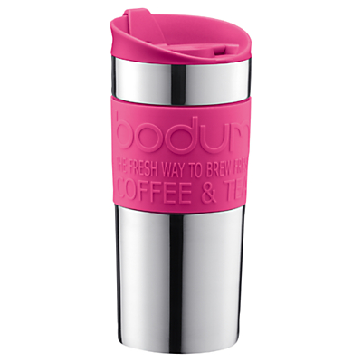 Bodum Travel Mug, 0.35L, Pink
