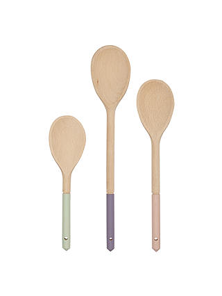 John Lewis Country Wooden Spoons, Set of 3