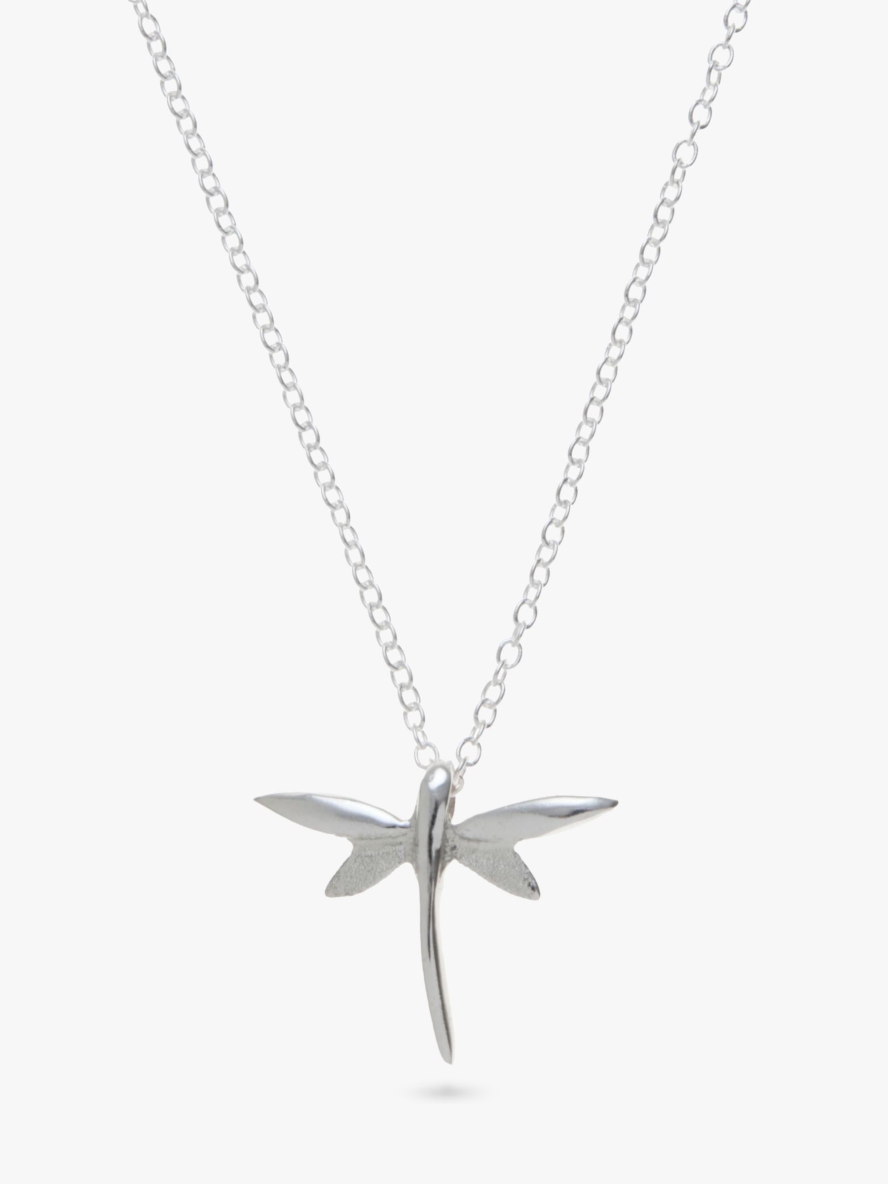 Andea Sterling Silver Dragonfly Pendant Necklace
