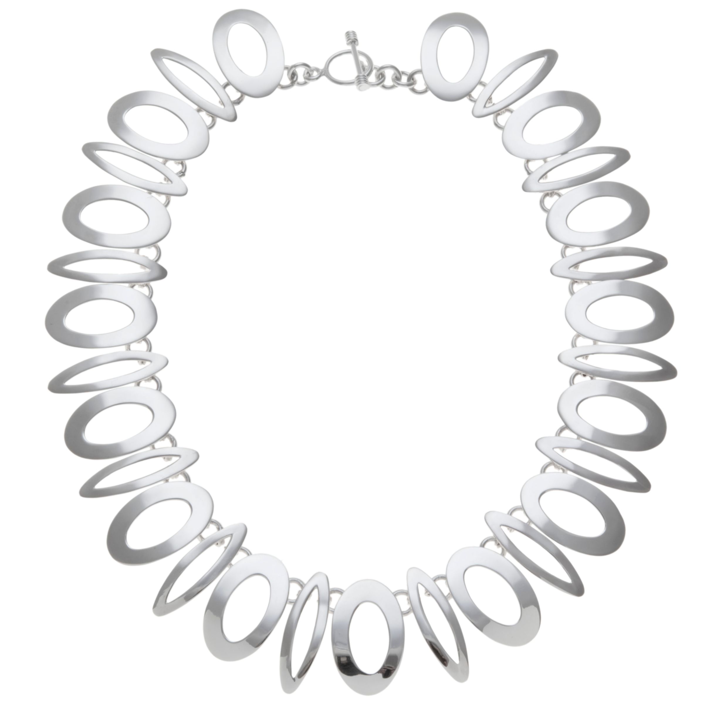 Andea Sterling Silver Art Deco Statement Necklace