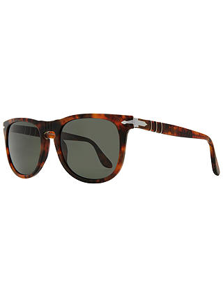 Persol PO3055S 108/58 Rectangular Polarised Sunglasses, Tortoise