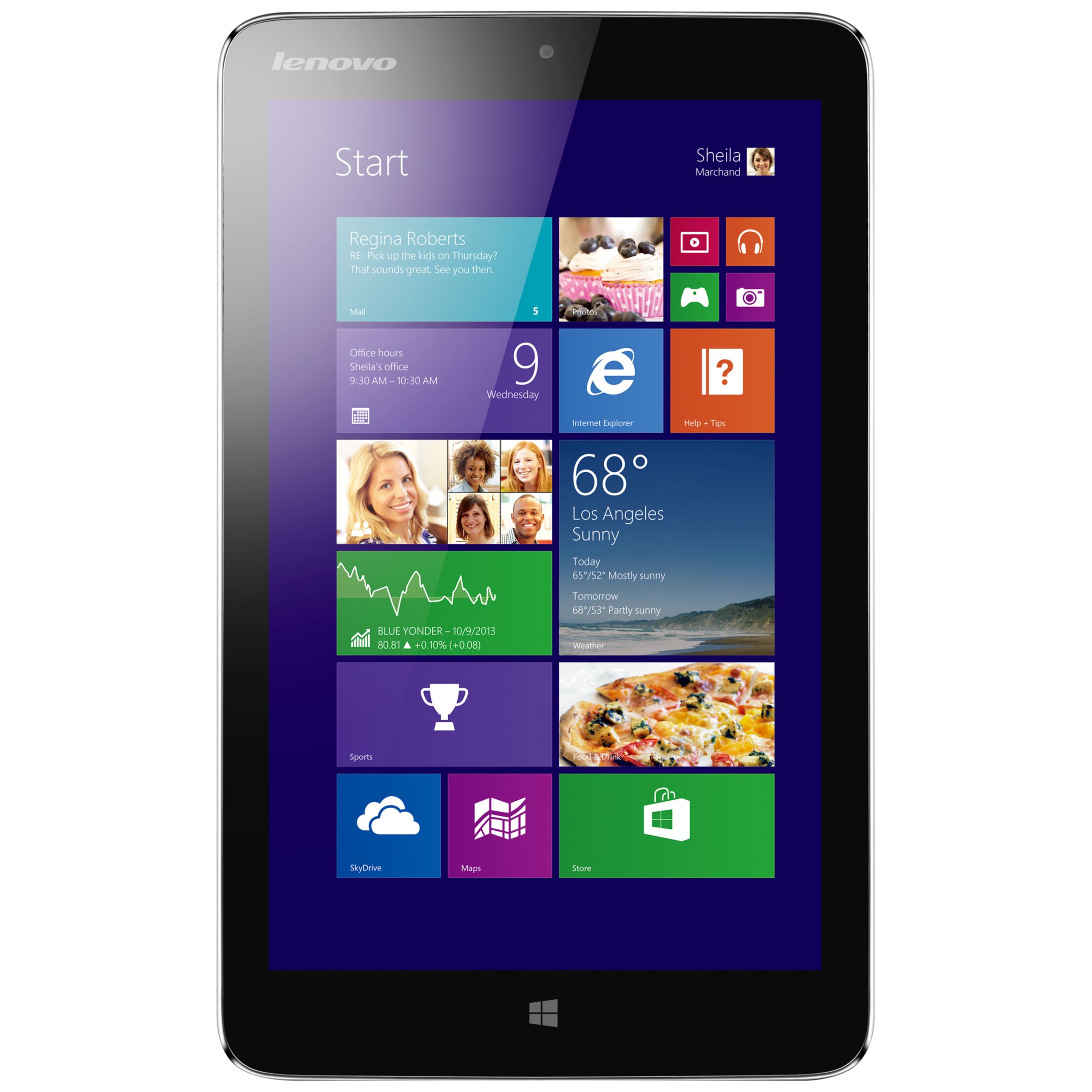Lenovo Miix 2 Tablet, Intel Atom, Windows 81 & Microsoft Office 2013, 8", Wi-Fi, 32GB, Silver