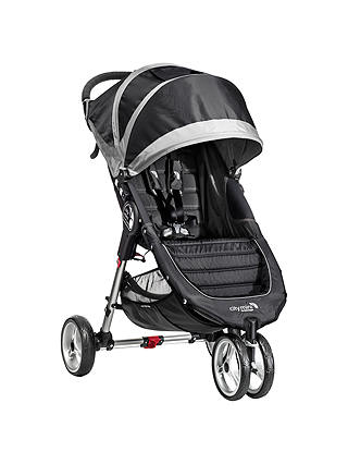 Baby Jogger City Mini 3 Wheel Pushchair, Black/Grey