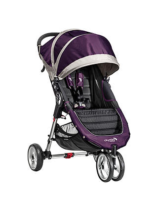 Baby Jogger City Mini 3-Wheel Pushchair, Purple/Grey
