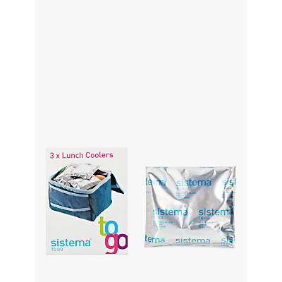 Sistema Lunch Coolers Ice Packs, Set of 3