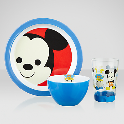 Disney Mickey Mouse Melamine Dining Set, 3 Piece