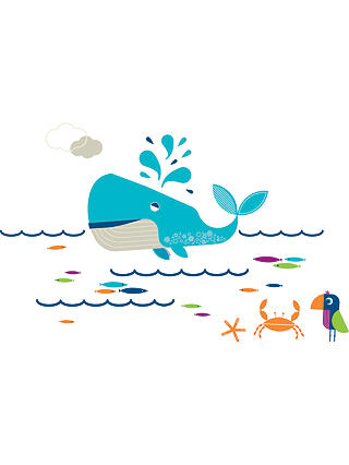 little home at John Lewis Waves & Whales Wall Stickers