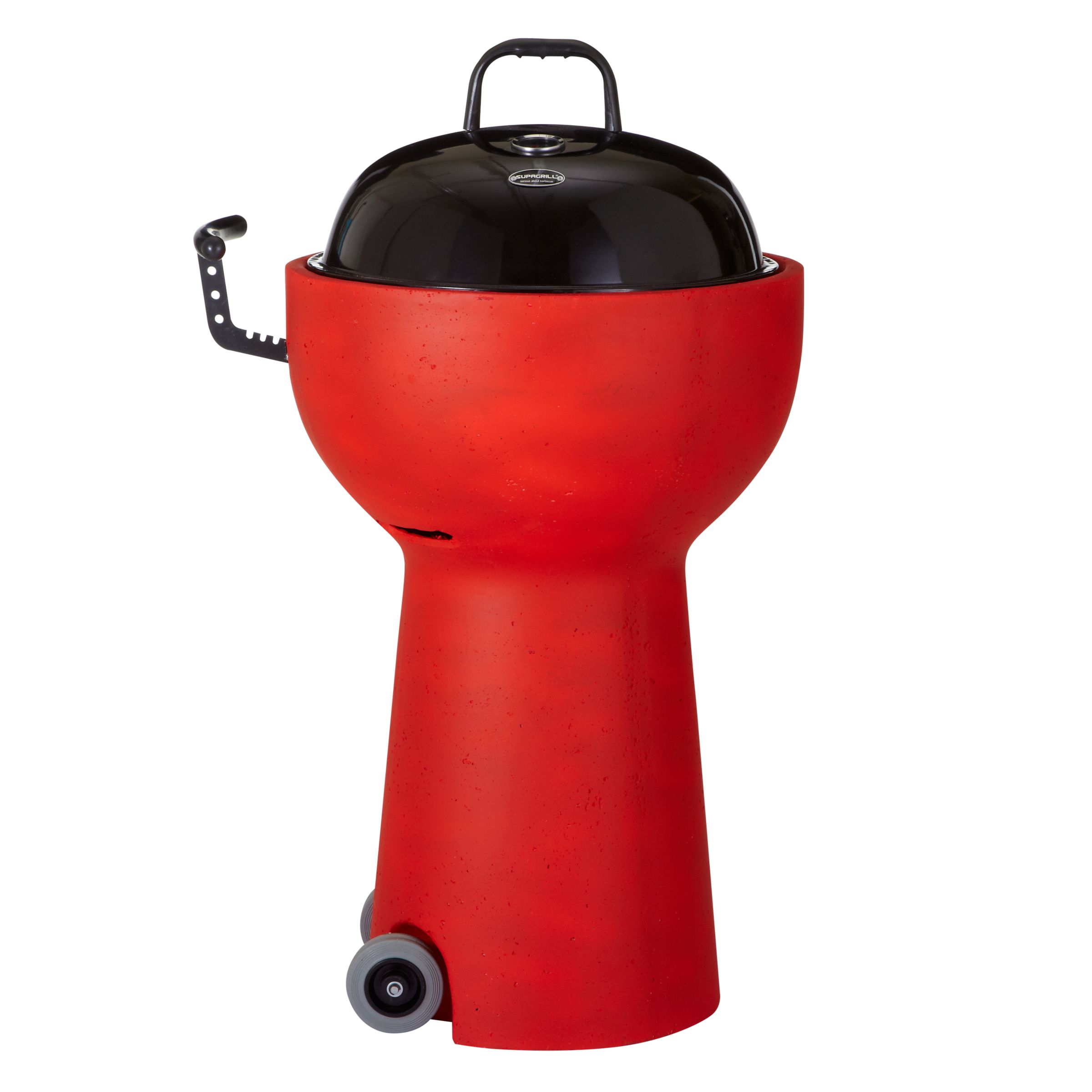 Supagrill Pod Charcoal Barbecue, Dia.45cm, Red