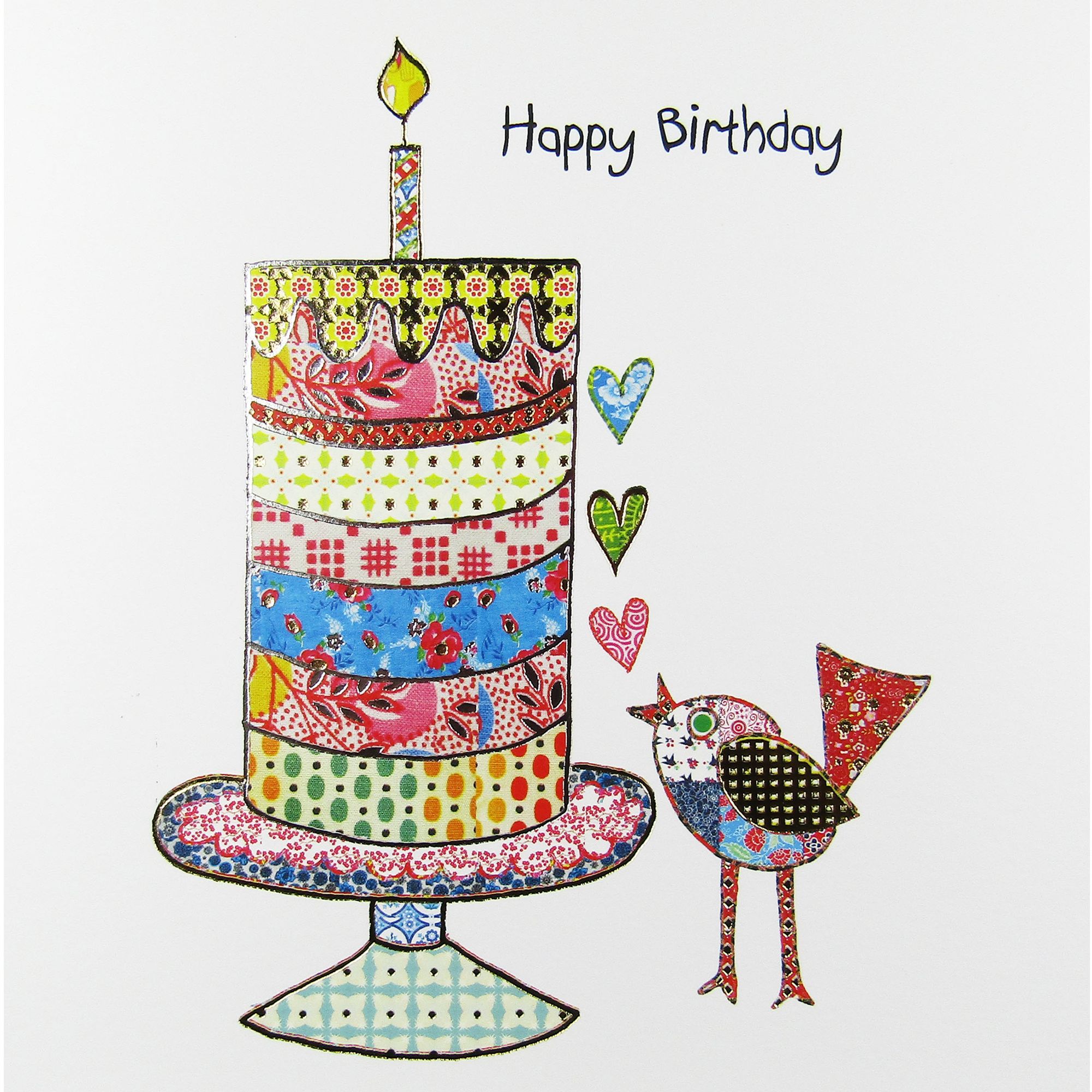 Portfolio Celebration Bird Birthday Card