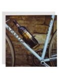 Woodmansterne Wine Bottle On Bike Birthday Card