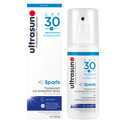 shop for Ultrasun SPF 30 Sports Transparent Sun Protection Spray, 150ml at Shopo