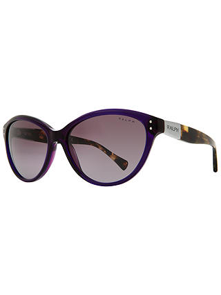 Ralph RA5168 Cat's Eye Framed Sunglasses, Purple