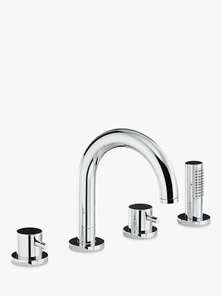 Abode Harmonie Thermostatic Deck Mounted 4 Hole Bathroom Shower Mixer