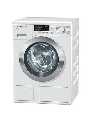 Miele WKG 120 Freestanding Washing Machine, 8kg Load, A+++ Energy Rating, 1600rpm Spin, Chrome Edition