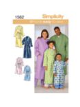 Simplicity Easy to Sew Robes Dressmaking Leaflet, 1562, A