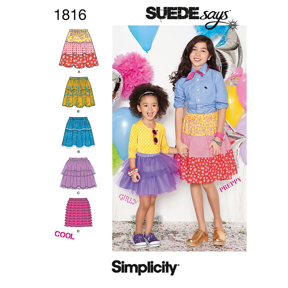 Simplicity SUEDEsays Children Dressmaking Leaflet, 1816