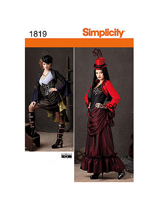 Simplicity Costume Dressmaking Leaflet, 1819