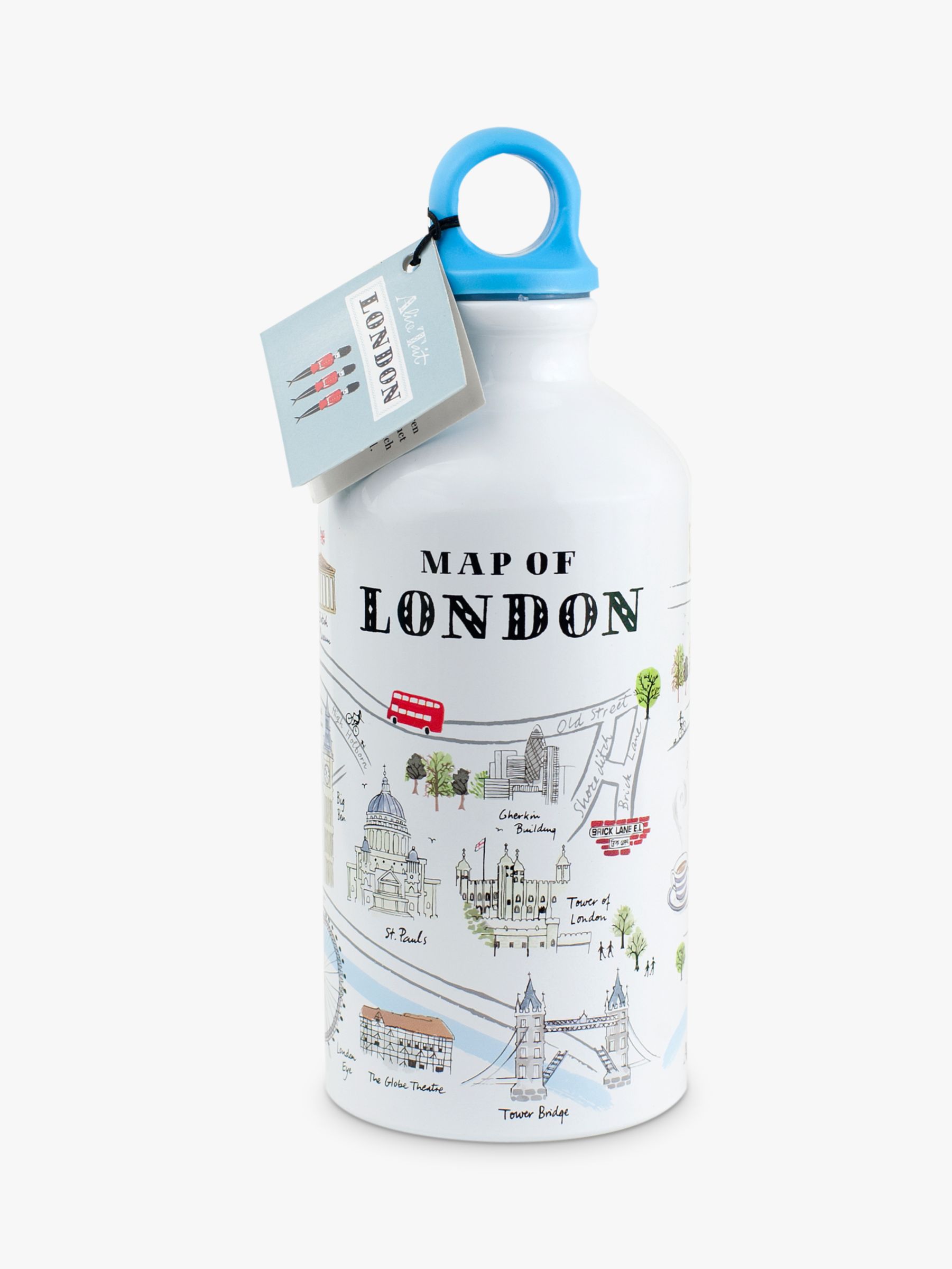 Alice Tait Map Water Bottle, 500ml, Multi