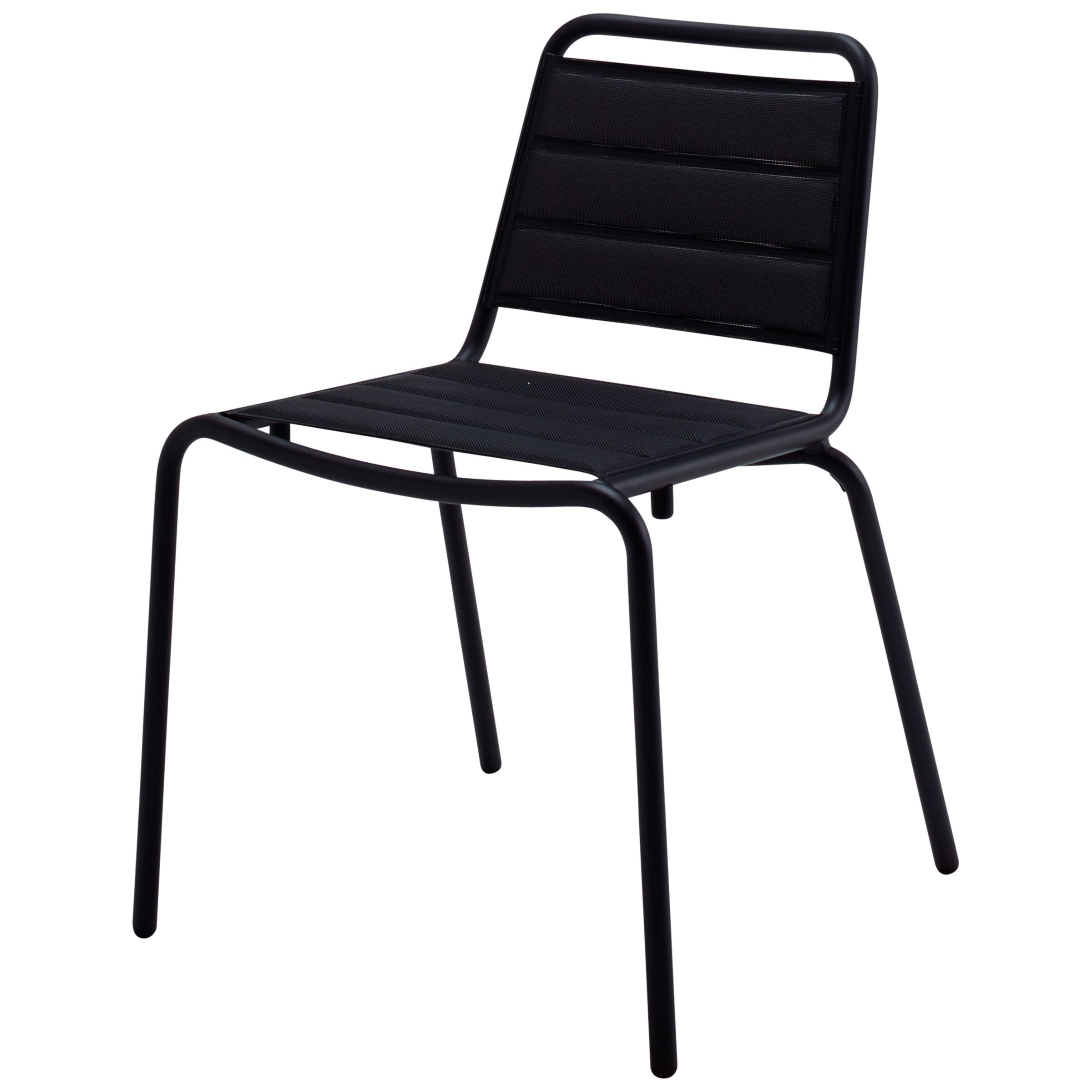 Gloster Nomad Padded Sling Stacking Chair, Black