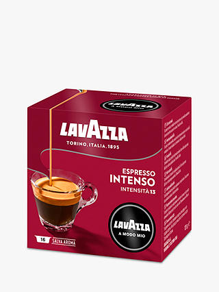 Lavazza Intenso A Modo Mio Espresso Capsules, Pack of 16