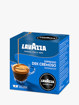 Lavazza Dek Cremoso A Modo Mio Espresso Capsules, Pack of 16