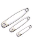Prym Safety Pins, 50mm, Pack of 18, Silver