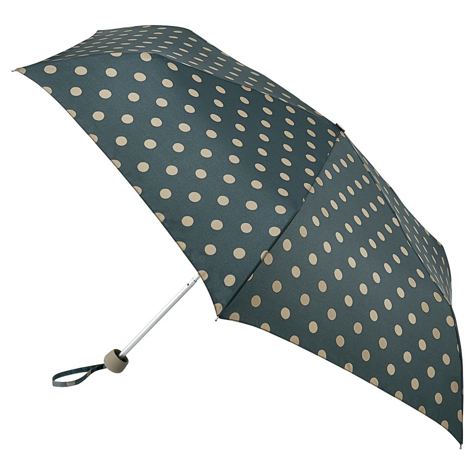 Buy Cath Kidston Mini Lite Spot Umbrella, Forest Green Online at johnlewis.com