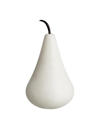 John Lewis Croft Collection Marble Pear Ornament, White