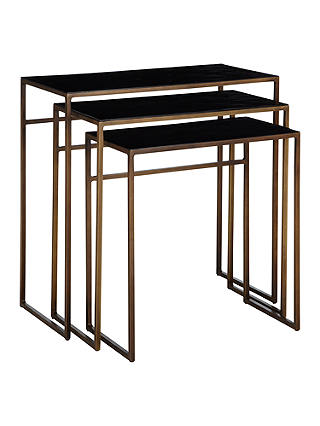 Content by Terence Conran Black Enamel Nest of 3 Tables