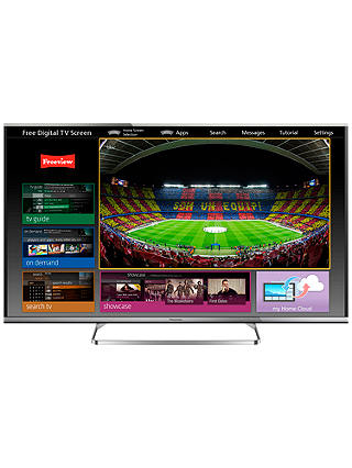 Panasonic Viera TX-50AS650B LED HD 1080p 3D Smart TV, 50", Freeview HD with freetime