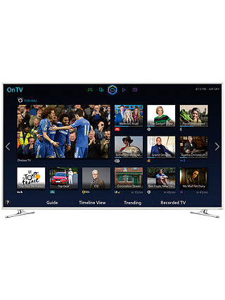 Samsung UE40H6410 LED HD 1080p 3D Smart TV, 40" with Freeview HD, White