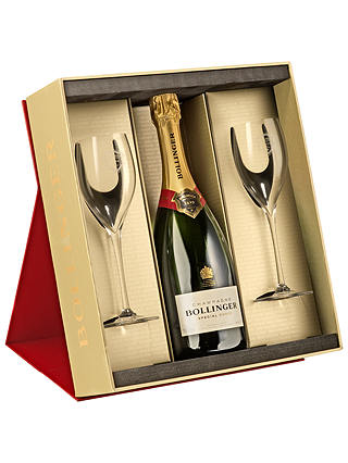 Bollinger Special Cuvée Champagne and 2 Glasses Set, 75cl