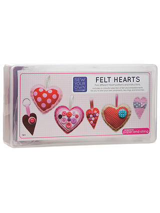 Paper and String Sew Your Own Felt Hearts Kit