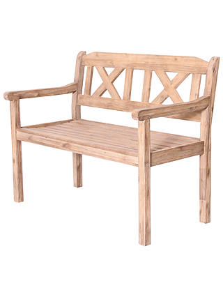 LG Outdoor Hanoi 2-Seat Crossback Bench, FSC-certified (Acacia)