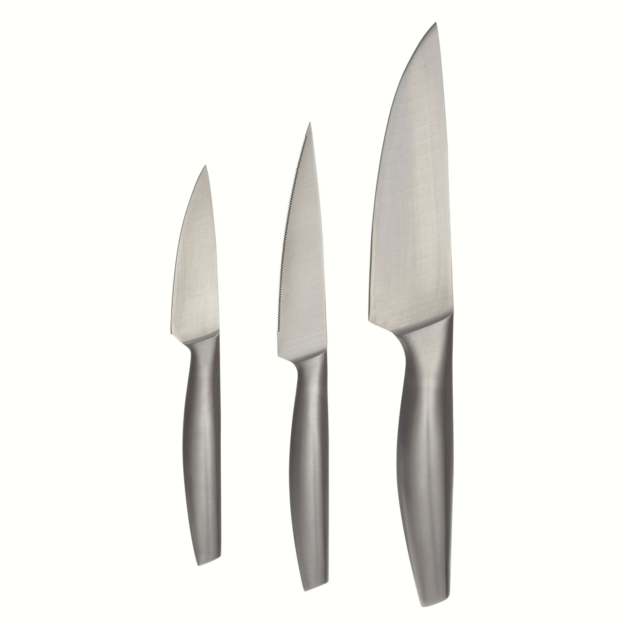 House by John Lewis Stainless Steel Knife Set, 3 Pieces